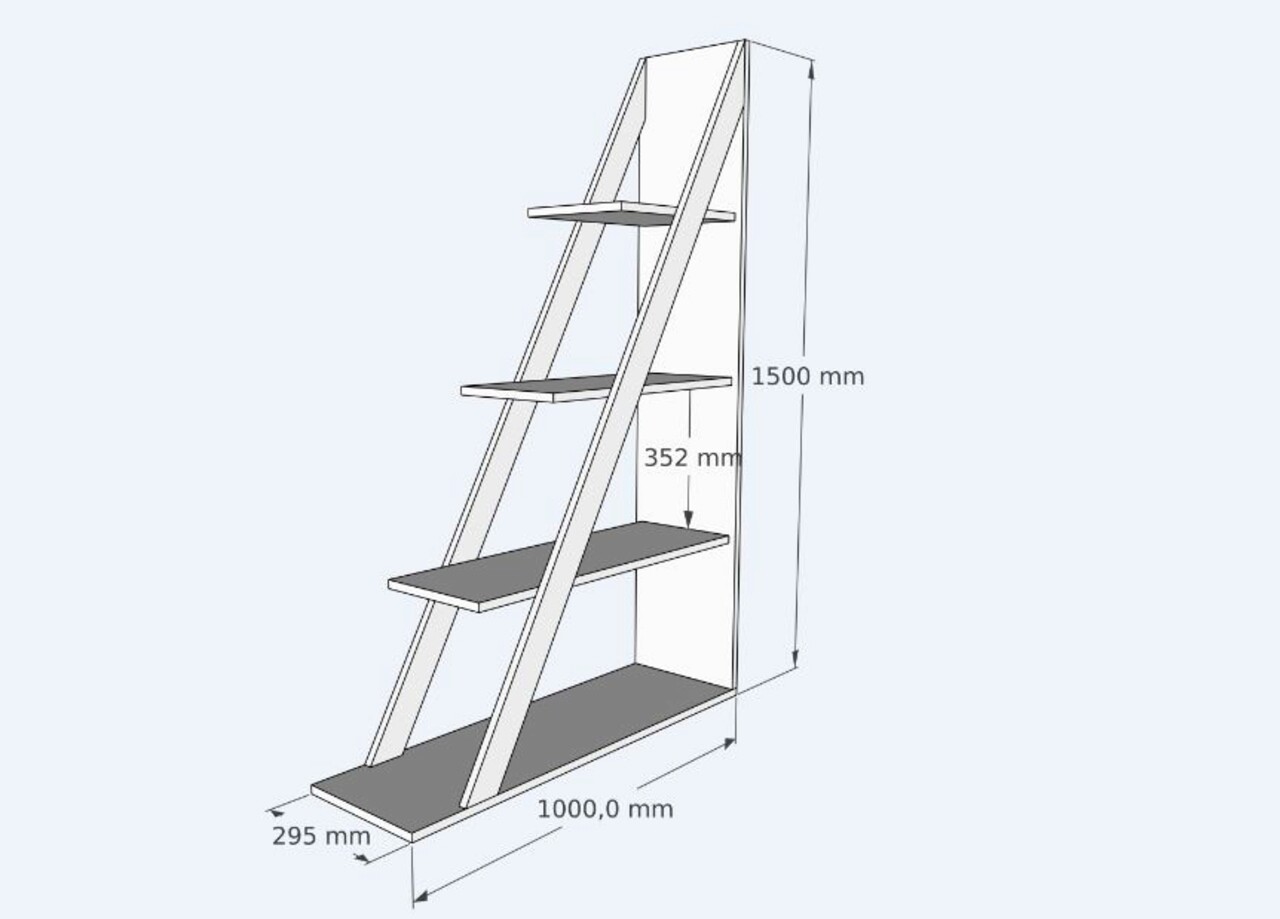 Corp biblioteca, Arnetti, Arven, 100x150x29.5 cm, PAL, Antracit