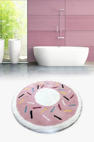 Covoraș de baie, Chilai Home, Donut Pink, Fibre acrilice, Multicolor Chilai Home