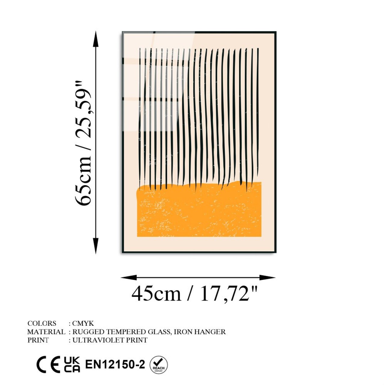 Tablou decorativ, UV-881, Dimensiune: 45 x 65 cm, Multicolor - view 7