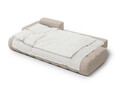Coltar extensibil stanga 3 locuri, Linz, Cosmopolitan Design, 275x142x84 cm, cotiera dreapta, tesatura structurata, bej sand