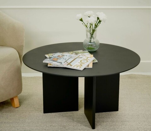 Masuta de cafea, Rotexa, Leo 42, 80x42x80 cm, MDF , Negru