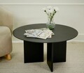 Masuta de cafea, Rotexa, Leo 42, 80x42x80 cm, MDF , Negru