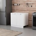 Dulap pentru bucatarie, Hanah Home, Minar, 90x87x58 cm, Alb