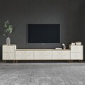 Comoda TV, Inarch, Imaj, Travertin / Auriu