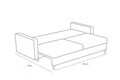 Canapea extensibila 3 locuri, Atelier del Sofa, 613LFS1108, Crem