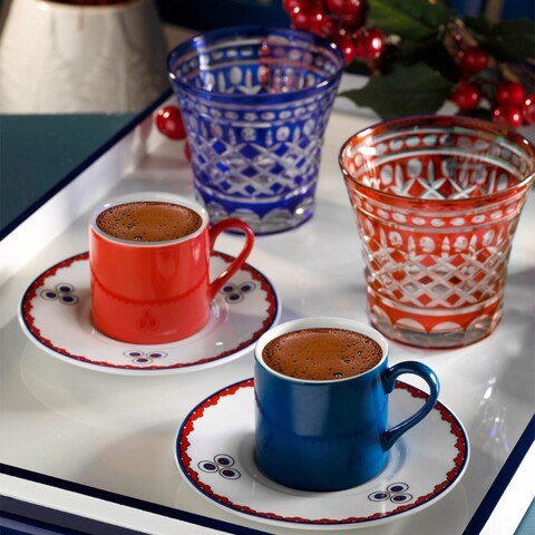 Set de cafea Kutahya Porselen, RU04KT1509733, 4 piese, portelan
