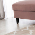 Coltar extensibil stanga 4 locuri ELTAP, Foble, 267x196x100 cm, lemn/poliester, roz