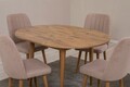 Set masa extensibila si 4 scaune, Vella, Vina 0900, PAL, Pin Atlantic / Piatră