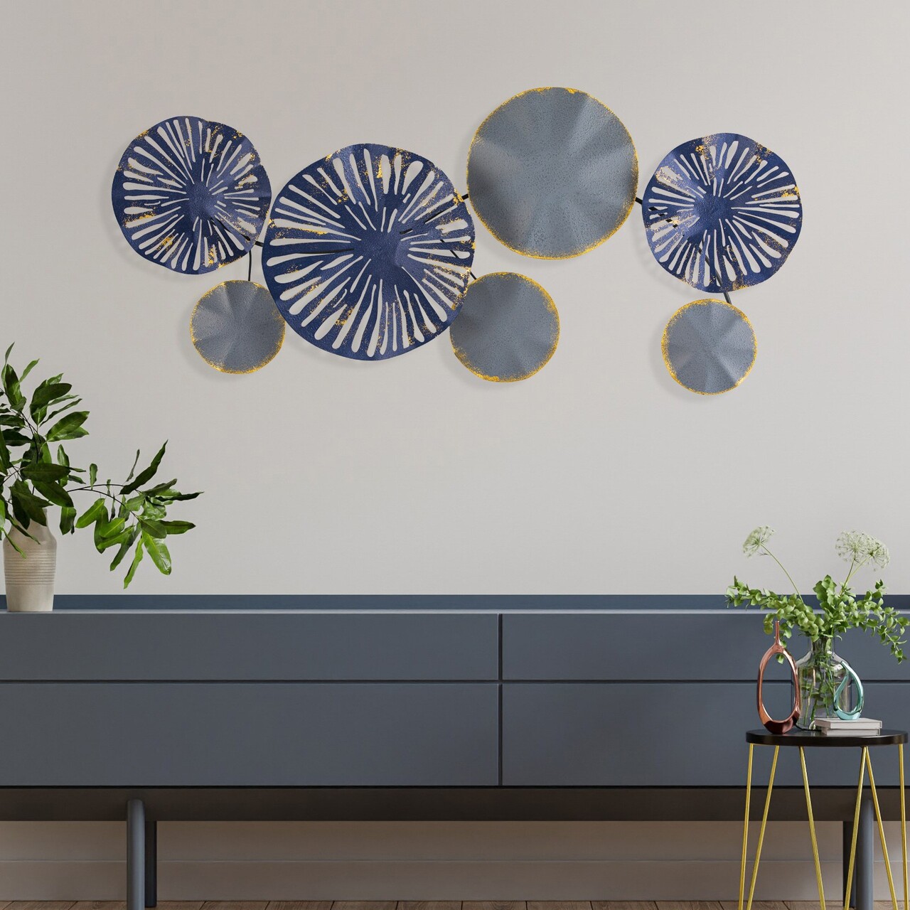 Decoratiune de perete, Astrid, Dimensiuni: 79 x 8 x 35 cm, Multicolor - view 3