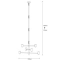 Lustra, Opviq, 892OPV1769, Metal, Negru