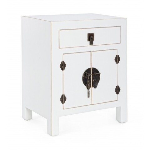 Noptiera cu 1 sertar, Pechino, Bizzotto, 44.5x32x55 cm, MDF