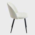 Scaun Ampla, Homla, 56x47x78 cm, metal/poliester, ecru