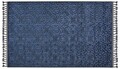 Covor de hol, Las Monte 3010, 100x300 cm, 60% bumbac;40% fibre acrilice, Gri/Albastru Marin