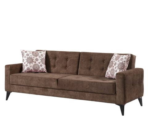 Canapea extensibila Cinar, Pandia Home, 209x80x80 cm, lemn, maro Canapele si coltare