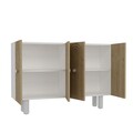 Consola, Olivia, Woise Bohem KM120, Stejar alb / safir