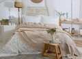 Set cuvertura de pat dubla 3 piese, L'essentiel Maison, Pamela, Bej