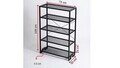 Suport pentru pantofi, Hanah Home, Veno, 73x109x30 cm, Negru