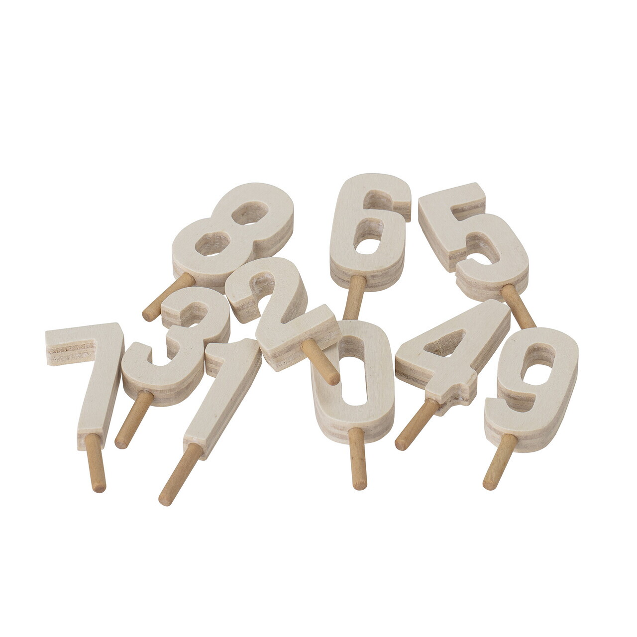 Jucarie aniversara, Bloomingville, Alfi Birthday, 39x5x8.5 cm, FSC 100%, MDF/lemn de fag, multicolor - imagine 3