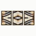 Set 3 tablouri decorative, TAH078, MDF, Imprimat UV, Multicolor