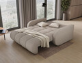 Canapea extensibila 3 locuri ELTAP, Deverio, 154x103x83 cm, lemn/poliester, bej deschis