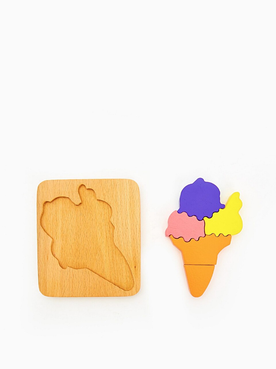 Jucarie pentru landou/carucior, Hanah Home, İce Cream, 18x16x3 cm, Multicolor - view 2