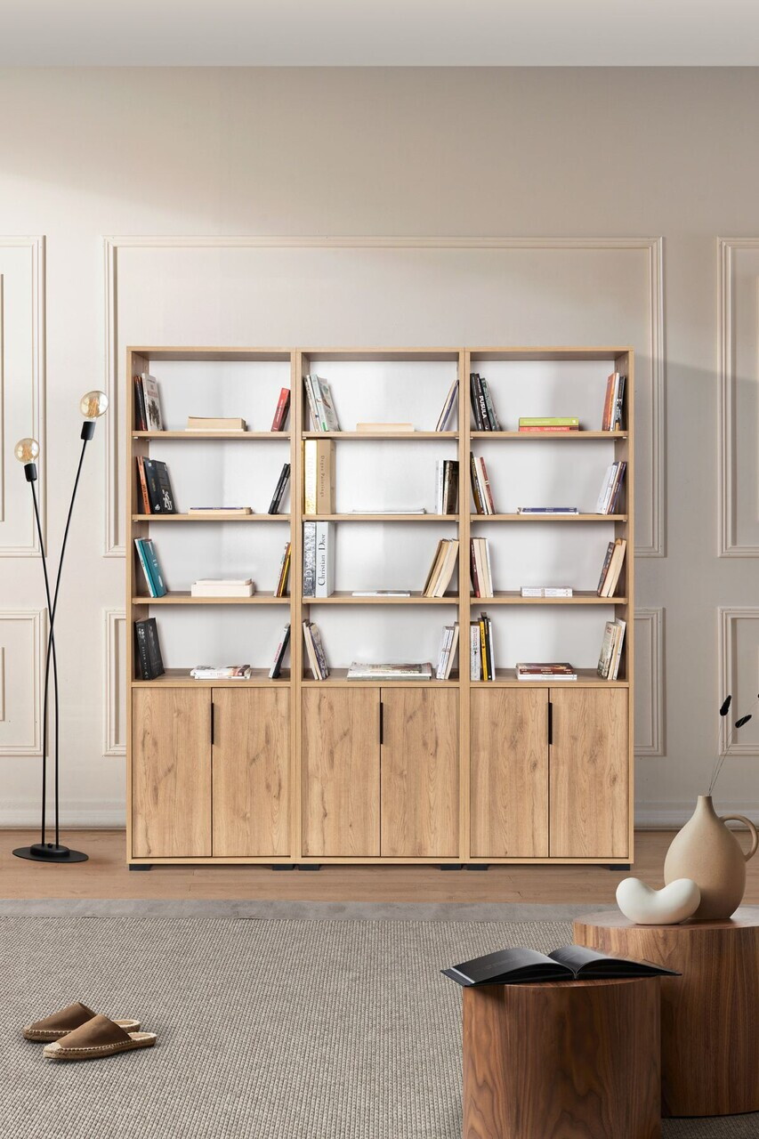 Corp biblioteca Hanah Home Evm 8305 180x187x30 cm PAL Maro