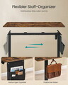 Birou electric reglabil pe inaltime Songmics, 160x60x72-120 cm, maro rustic/negru