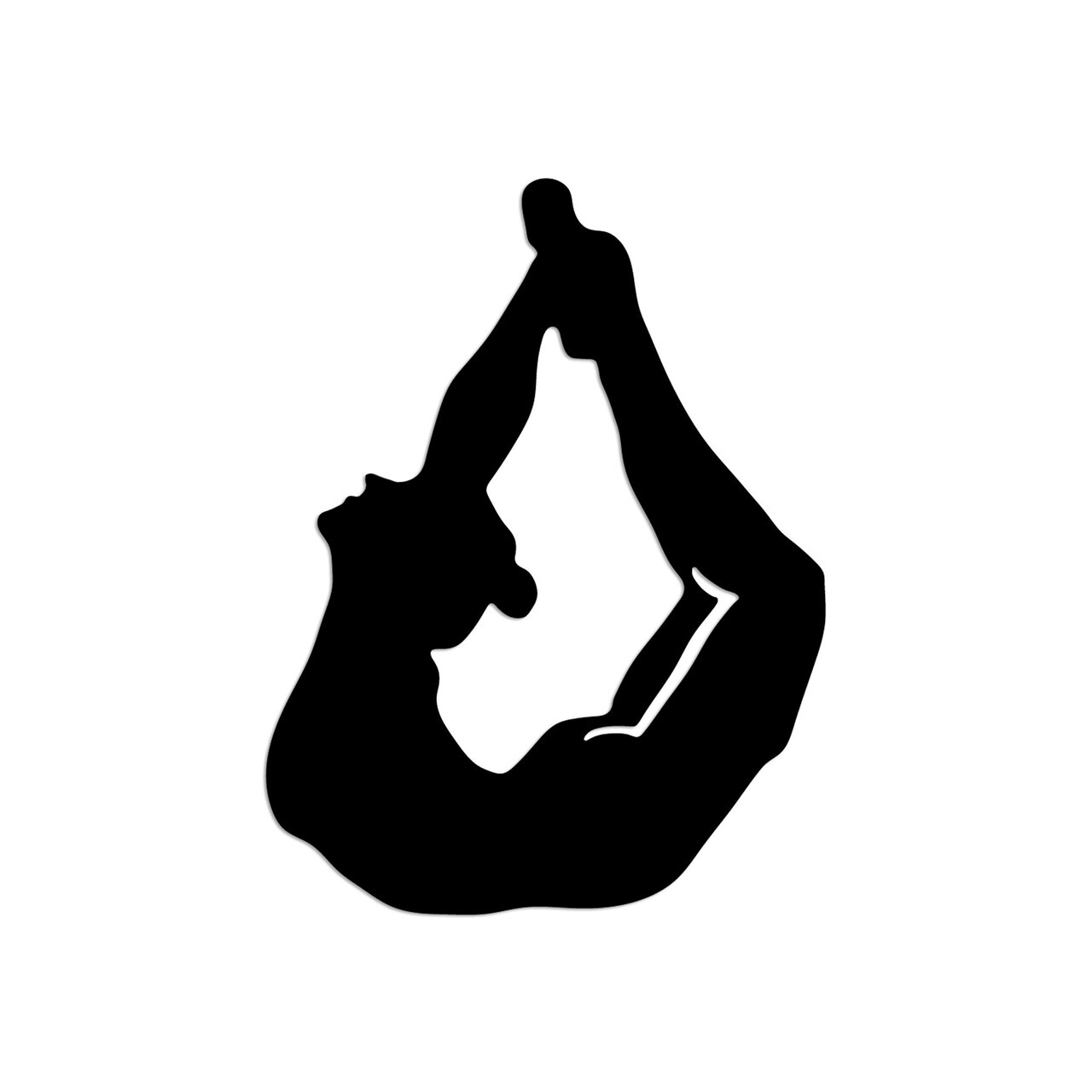 Decoratiune de perete, Yoga 3, Dimensiune: 38 x 50 cm, Negru — imaginea 4