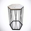 Masuta, Comforty, Cetrus, 40x62x35 cm, Alb/Negru