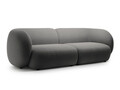 Canapea modulara 4 locuri, Kate, Micadoni, 243x99x76 cm, catifea, gri inchis