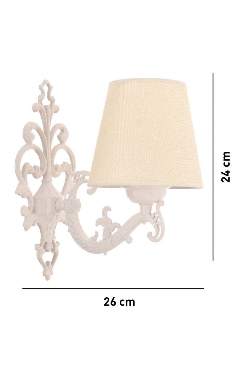 Aplica de perete, Opviq, 390FLH2336, Crem/Alb - view 4