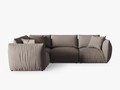 Coltar stanga 4 locuri, Chris-259, Micadoni Home, 295x210x80 cm, tesatura structurata chenille, bej sand