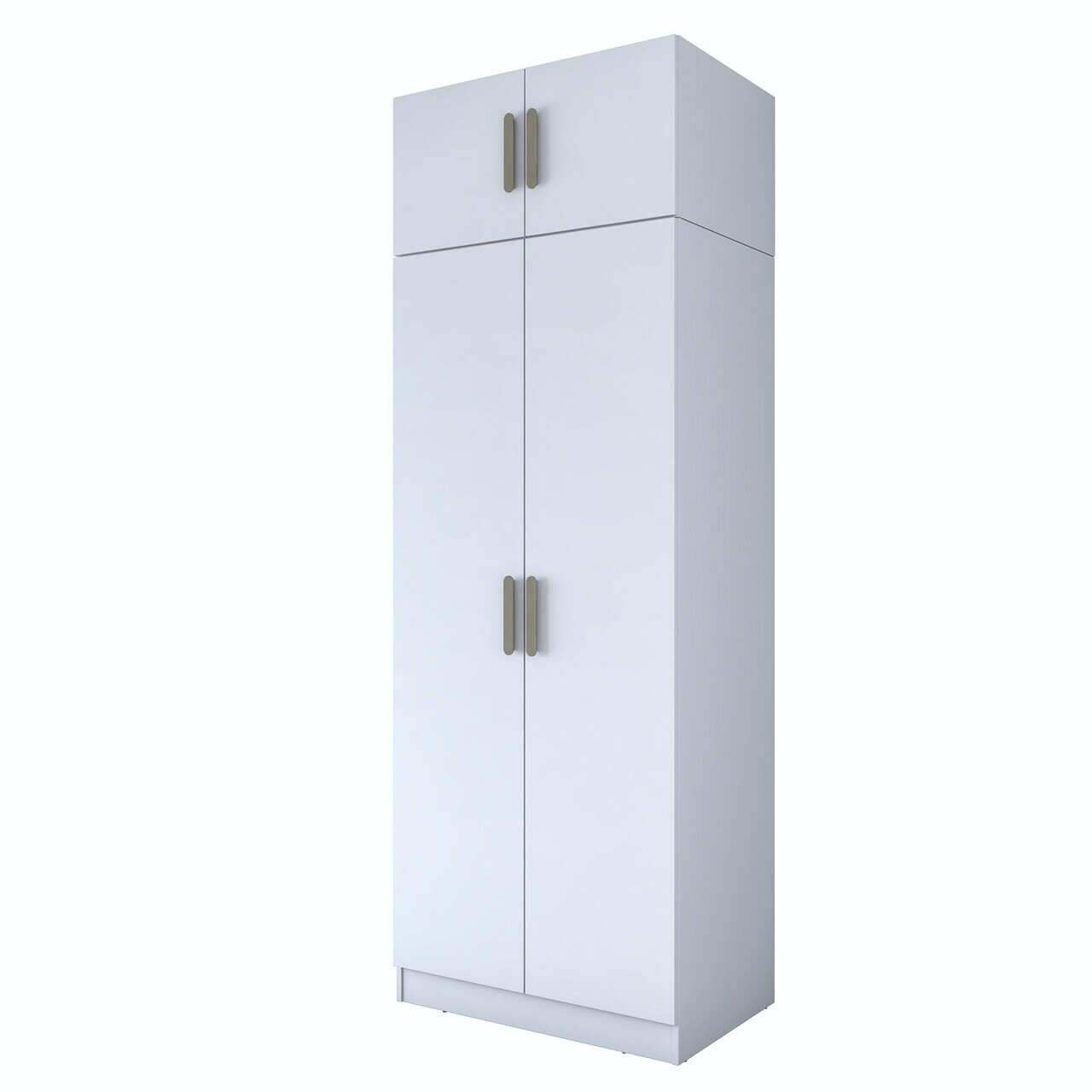 Dulap pentru haine, Hanah Home, BA211, 90x255x57.5 cm, PAL melaminat, Alb - view 7