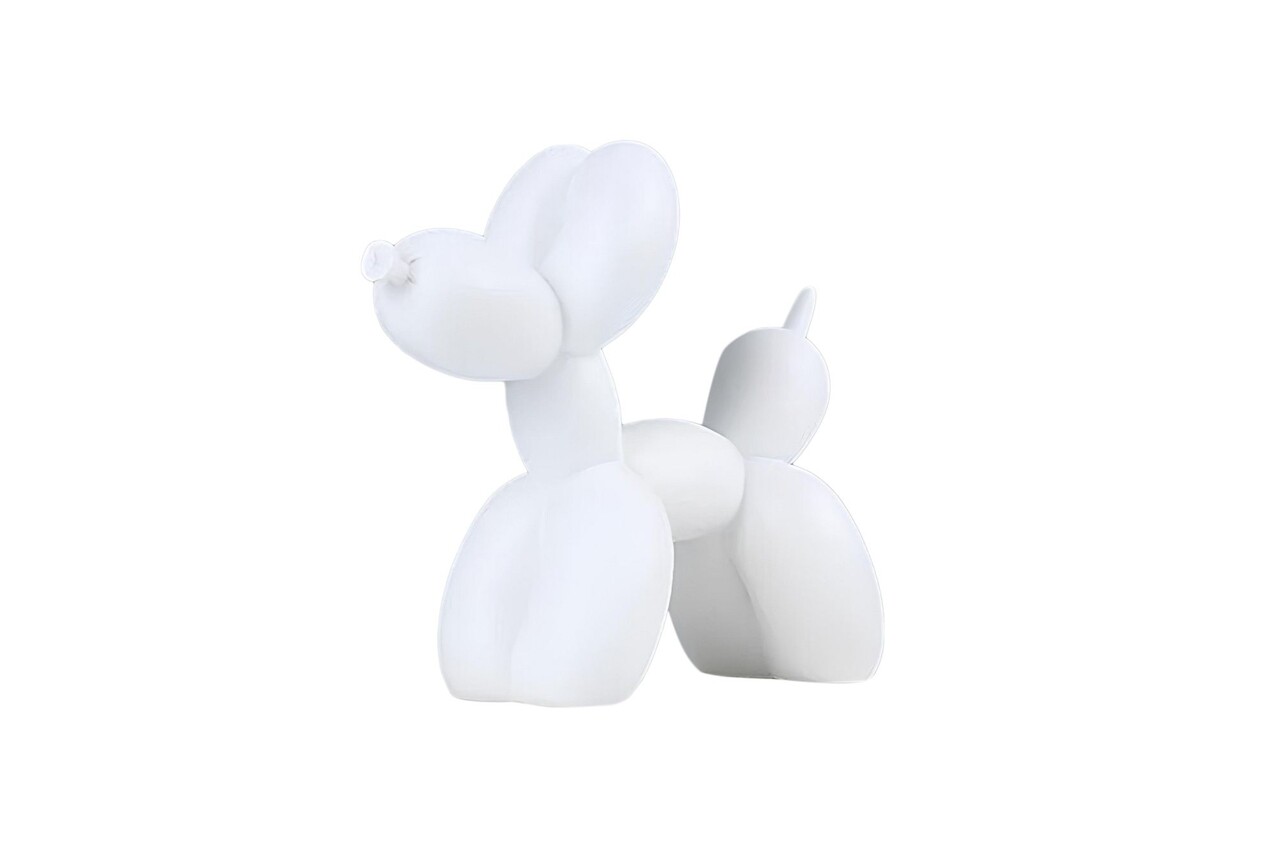 Decoratiune, CY0406, 17x8x22 cm, Poliester, Alb