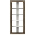 Biblioteca Rentes, Talon, 75 x 31.3 x 180 cm, alb/walnut
