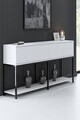 Set mobilier living, Bexley, Lord, PAL, Alb/Negru