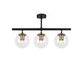 Lustra, Fulgor, 942FLG1111, Metal, Negru/Maro antic