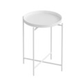 Masuta de cafea, Cerritos, Shb-007-B, 46x56x46 cm, Metal, Alb