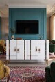 Consola, Hanah Home, Ilay 120, 120x75x32 cm, Alb/Auriu