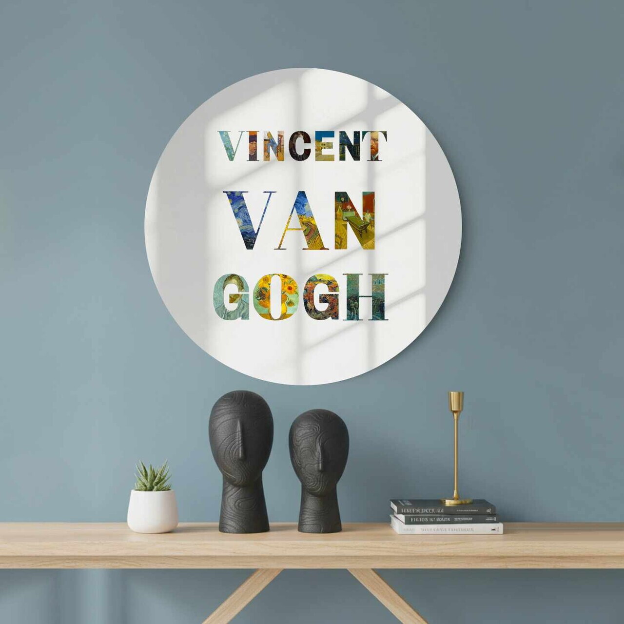 Oglinda decorativa AY11756 Sticla ø30 cm Multicolor