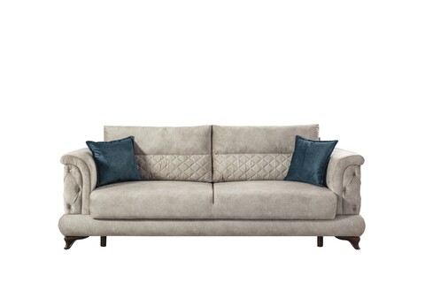Canapea extensibila Elengans, Pandia Home, 230x90x86 cm, lemn, gri Canapele si coltare
