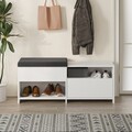 Pantofar, Decortie, Filux Bench, 120.3x51x40.5 cm, PAL, Alb