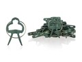 Set cleme pentru legat plante 25 piese, Flower Clips, Vetro-Plus, 2.6x4 cm