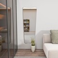 Oglinda decorativa, Siam, Vitros, 55x150x2.2 cm, MDF , Negru