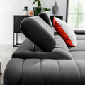 Coltar extensibil dreapta 3 locuri ELTAP, RT-03NU, Grayson, 278x205x92 cm, lemn/poliester, gri
