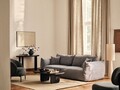 Canapea modulara 4 locuri, Chris-259, Micadoni Home, 260x100x80 cm, tesatura structurata chenille, gri beton