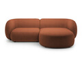 Coltar dreapta 2 locuri, Kate, Micadoni, 255x176x76 cm, tesatura boucle, teracota