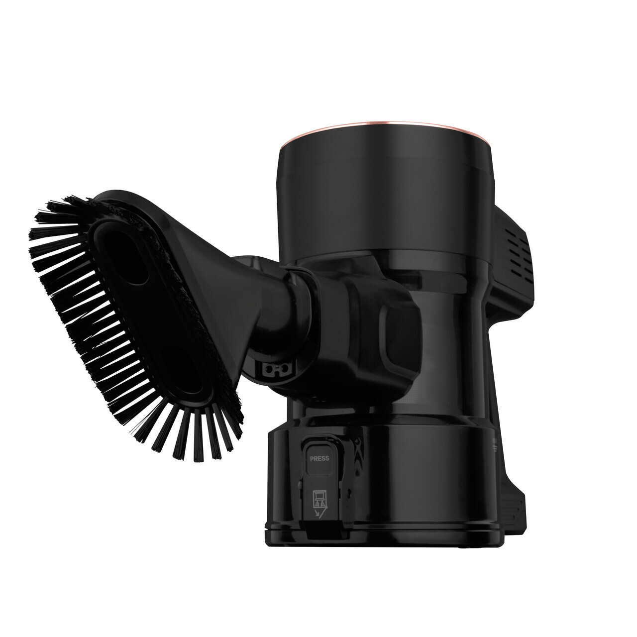 Aspirator vertical Fashion TV, Matte Black-Rose Gold, 250 W, 3 viteze, negru - imagine 5