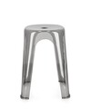 Scaun Sonny, Bizzotto, 34.5x34.5x46.5 cm, polietilena, gri/transparent