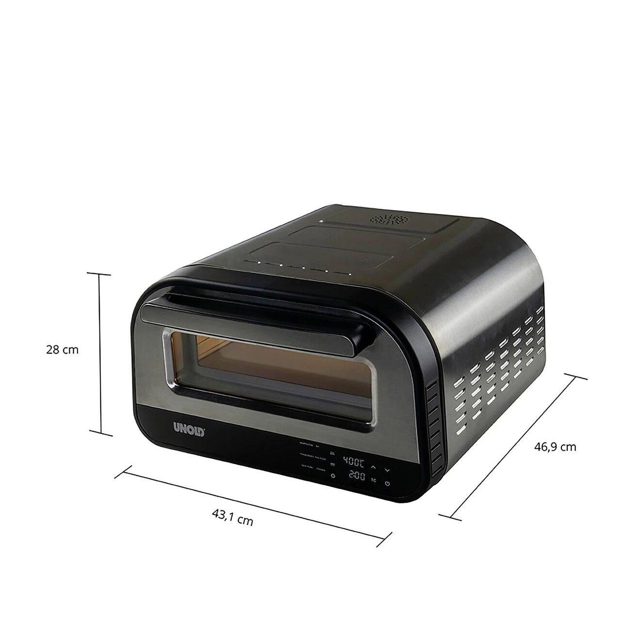 Cuptor electric pizza, cu piatra, 1700W "Luigi" - Unold - view 6